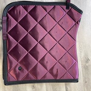 QHP Quilted Burgundy Dressage Saddle Pad